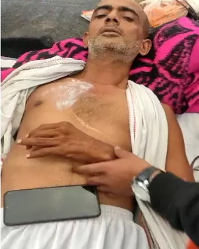 youth attacked Gandhi Bilaspur