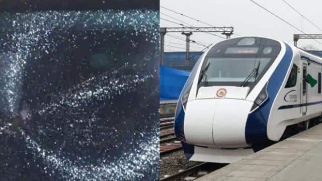 Stone pelting in Vande Bharat train