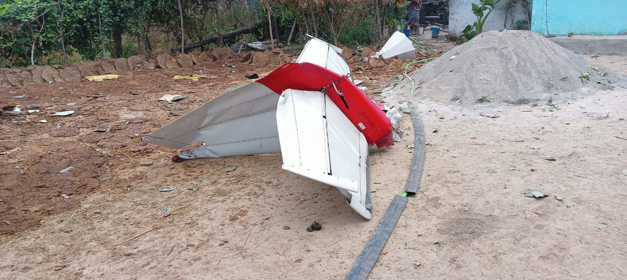 Trainee plane collided with temple dome in Rewa